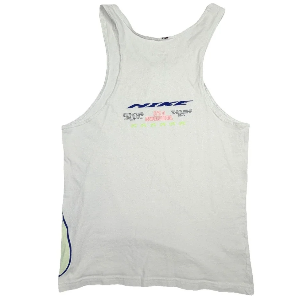 Nike Sportswear Festival Revolution Tank‎ Top Men's Small White Graphic